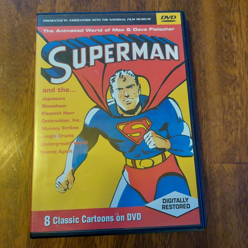 Superman 2002 DVD 8 Vintage Classic Cartoons EUC